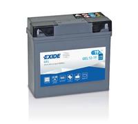 Batería de Gel Exide para Moto y Deporte GEL12-19, 12V 19Ah 170A, G19, 185x80x170mm, Batería sin mantenimiento en calidad OEM