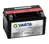 VARTA Powersports AGM Batería Moto TX7A-BS (TX7A-4) 12V 6Ah 105A 151x88x94 MM