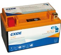 Batería De Motocicleta Exide ELTX12 Li-Ion De Litio 12V 3,5Ah 210A (DIN 51012)
