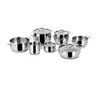 Batería De Ollas Lagostina EUFORIA, Modelo 010704600011, En Acero Brillante
