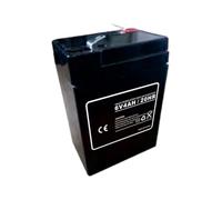 Batería de plomo ácido, AGM 6 V 4 Ah recargable, terminales T1, para alarmas, videovigilancia, UPS, dimensiones 70 x 47 x 101 mm