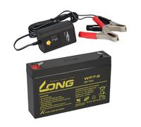 Batería De Plomo AGM 6V 7Ah Compatible Con UPS Plomo Gel 7,2Ah + Cargador