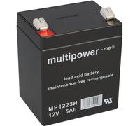 Batería De Plomo Multipower MP1223H PB 12V / 5Ah De Alto Corriente, Faston 6,3