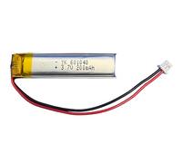Batería de polímero de litio 601040 3.7V 200mAh recargable con conector JST 1.25 - para auriculares Bluetooth y otros dispositivos electrónicos, 1 pieza