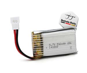 Batería de polímero de litio de 3,7 V 350 mAh 1S con conector XH 2.54 2P Molex para avión RC, quadcopter, dron, helicóptero, coche, Cessna, Jet, compatible con Volantex, Flybear y juguetes