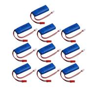Batería De Polímero De Litio De 7,4 V, 600 MAh, 20 C, Compatible Con WLtoys, For Coches De Carreras RC K969, K979, K989, K999, P929 Y P939.(10PCS)