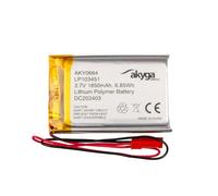 Batería de polímero de Litio LP103451 de 3,7 V, 1850 mAh, AKYGA AKY0664, batería de polímero de Litio PCM JST de 2 Pines, Conector de 2,54, 15 cm