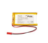 Batería de polímero de Litio LP584070 de 3,7 V, 1500 mAh, AKYGA AKY0105 Li-Po PCM JST de 2 Pines, Conector de 2,54, 15 cm