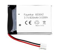 Batería de polímero de litio recargable de 3,7 V 820 mAh 603042 con conector JST. Asegúrese de que la polaridad del dispositivo coincida con la batería antes de comprar