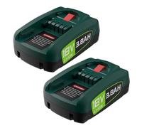 Batería de Recambio de Ion Litio de 18V 3800mAh de Alta Capacidad, Compatible con Bosch, Herramientas de Hogar y Jardín - para PBA PSB PSR Modelo AL1880CV AL18815CV(2PACK Battery)