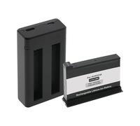 Batería de repuesto + cargador dual (USB) compatible con Insta360 One X2 Action Cam/incluye cable micro USB/2 baterías recargables simultáneamente