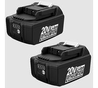 Batería de repuesto compatible con Makita 20 V Cordless Power Tools Series (batería solamente) 3000 mAh, funciona con BL1830/BL1850 (3000 mAh), 2 unidades