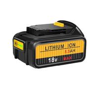 Batería de repuesto de 18 V para batería DeWalt, batería de 5,5 Ah, compatible con 18 V DCB184 DCB200 DCB182 DCB180 DCB181 DCB182 DCB201 XR