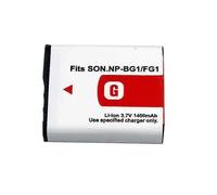 Batería de repuesto de 3,7 V y 1400 mAh compatible con Sony NP-BG1 25-26