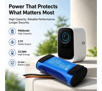 Batería de repuesto de 3.7V 9000mAh/10000mAh para cámara de seguridad doméstica Eufy 4G LTE Outdoor S300 eufyCam T8161 Security 4K Solar 9000mAh