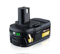 Batería de repuesto de iones de litio de 18 V de 5.0 Ah para batería Ryobi compatible con RB18L40 RB18L50 RB18L25 RB18L13 P108 P107 P122 P104 P105 P102 P103 compatible con herramientas eléctricas
