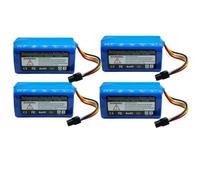 Batería De Repuesto De Iones De Litio De 3500 MAh, 14,4 V, Compatible con Midea I5 Young I9 Eye M3 M3J K30 M7 I50 Pro Robot Aspirador Repuestos(4pcs 3500mAh Battery)