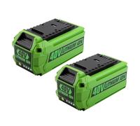 Batería de Repuesto de Iones de Litio de 6Ah - Compatible con GreenWorks G-MAX 40V 29462 29472 - for cortacéspedes y Herramientas eléctricas 20302, 20672, 20202, 20322(2pcs)