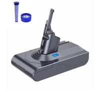 Batería de Repuesto Dyson v8, Compatible con la Serie Dyson V8 SV10, Batería de Repuesto para el Aspirador V8 Absolute V8 Absolute V8 Animal V8 Fluffy V8 Motorhead + 2 Filtros