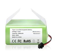 Batería de Repuesto Li-Ion 2600mAh 14.4V, Compatible con Cecotec Conga Excellence 990 Deebot N79S Eufy RoboVac 11 Shark Ion RV700 Aspiradora Robot Repuestos(5200mAh)