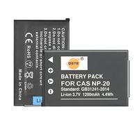 Batería de Repuesto NP-20 DSTE Compatible con Exilim EX-S100WE EX-S1PM EX-S2 EX-S20 EX-S20U EX-S3 EX-S500 Exilim Zoom EX-Z70 EX-Z77 EX-Z70BK Camera as NP-20DBA