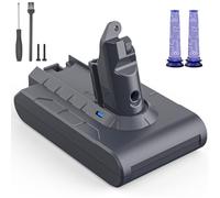 Batería de Repuesto para aspiradora Dyson V6, 6500 mAh, Compatible con aspiradora V6 Animal Absolute SV03 SV04 SV05 SV06 SV07 SV09 DC58 DC59 DC61 DC62 DC72 DC74 con filtros y Destornillador