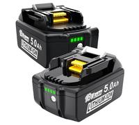 Batería de Repuesto para batería Makita 18V: 2 Unidades de 5,0Ah/5000mAh de Li-Ion de Repuesto de Alta Capacidad Compatible con BL1860B BL1860 BL1840 BL1830 BL1815 BL1835 BL1850B BL1845