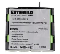 Batería de repuesto para Compex 941210, 941213, 4H-AA1500, 4H-AA2000, 2300 mAh, 4,8 V, NiMH