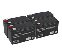Batería De Repuesto Para DELL DL1500RMI2U/ Batería De Marca Con VdS 4x 12V 9Ah