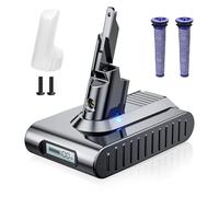 Batería de repuesto para Dyson V7, batería de iones de litio con pantalla LCD para aspiradora Dyson V7 SV11 Animal Fluffy Motorhead Trigger Absolute and Total Series 229687 225403 con accesorios
