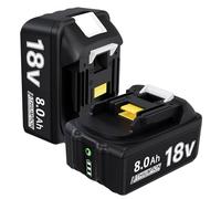Batería de repuesto para Ma-Kita Li-ion 8000 mAh BL1860B BL1860 BL1850 BL1850 BL1850B BL1840B BL1840B BL1840 BL1830B 194205-3 LXT-400 BL1830 con batería de herramientas LED (2 unidades)
