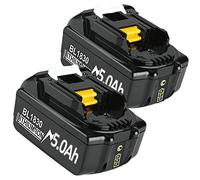 Batería de repuesto para Makita BL1830 BL1830B BL1850 BL1850B BL1850B BL1860 BL1860B BL1840 BL1835 BL1845 BL1820 LXT-400 (2 unidades)