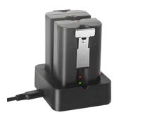 Batería de repuesto para Ring Video Doorbell 2/3/3Plus/4 con estación de carga, batería de repuesto V4 compatible con batería Stick Up Cam (2nd & 3nd Gen), Spotlight Cam y Peephole Cam 2 paquetes