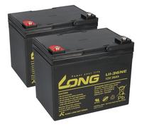 Batería de repuesto para Sterling Cava, Opal, Utah, Saphire2 y S400 2 x 12 V (24 V) 36 Ah Ciclo fijo AGM