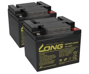 Batería de Repuesto Recargable para Proflex VR300F, VR300S, VR 340F, VR340S 2 x Kung Long 12 V 50 Ah Batería de Plomo Resistente a Ciclos AGM VRLA