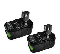 Batería de repuesto Ryobi de 8000 mAh 18 V, batería de iones de litio de 8.0 Ah compatible con P108 RB18L25 RB18L15 RB18L13 RB18L40X RB18L50 P107 P122 P104 P105 P102 P102 P1102 03 con LED Indicador