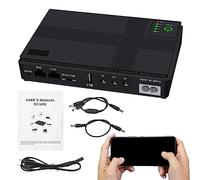 Batería de respaldo para cámara de seguridad, paquete de batería de enrutador ininterrumpido para módem, paquete de batería de suministro de salida de luz LED para cámara de video Qiongni