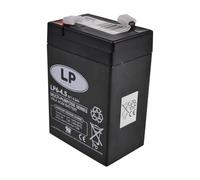 Batería de seguridad Landport LP VRLA de 6 voltios, 4,5 Ah/20 h AGM - LP6-4.5 T1