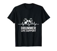 Batería de Soporte Vital para batería Heartbeat Rhythm Camiseta
