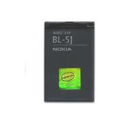 Batería de teléfono - NOKIA - BL-5J - 1320 mAh - 3.7 V - Negro
