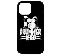 Batería Divertida Drummer Kid Drummer Boy Carcasa para iPhone 16 Pro MAX
