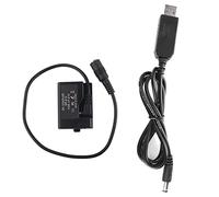 Batería Dummy ACK - E10 USB, Plástico Negro, Full Decodificación - Extiende Tiempo de Uso, Protección Avanzada, Compatible T3 - T7