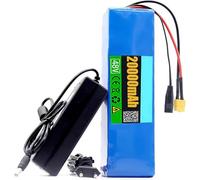 Batería E-Bike 48V 20Ah Lithium Battery Pack, Battery Built-In BMS Waterproof Lithium-Ion Electric Bike For 1000W Motor Electric Bicycle 48V 20Ah,T