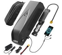 Batería Ebike 48V 20AH, Hailong Batería Bicicleta Electrica Litio para Motor 1500W 1200W 1000W 980W 750W 500W 350W 250W, con Puerto USB, Bolsa impermeable, Cargador y Célula Grado A (HL03-48V20AH)