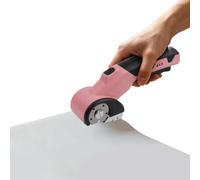 Batería eléctrica para alfombra de cuero de tela y cartón | Tijeras de rodillo eléctricas, funcionamiento con batería para tela de cuero, alfombra de cartón, seguro y ergonómico para el