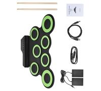 Batería electrónica USB portátil adecuada para entusiastas de la música con una rica biblioteca de sonido, incluyendo ritmos de rock para niños
