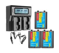 Batería EN-EL18D EN-EL18d ENEL18d + Cargador Dual LCD Rápido Inteligente, Compatible con Nikon, For Empuñaduras De Cámara Z9 D4 D4S D5 D6 D800 D850 D500(3 Battery 1 Charger)