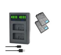 Batería EN-EL25 De 1350 MAh, Compatible con Nikon, Z FC, Z50, Z30(2Battery 1Charger)