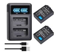 Batería EN-EL25 EN EL25 De 1680mAh + Cargador USB Dual LED, Compatible con Cámaras Nikon, Z50 ZFC Z 50 Z FC(2Battery 1Charger)