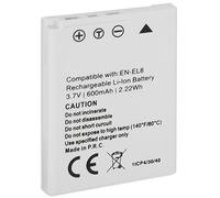 Batería EN-EL8 Compatible con Nikon Coolpix P1, P2 / S1, S2, S3, S5, S6, S7, S7C, S8, S9, S50c, S51, S51c, S52, S52c